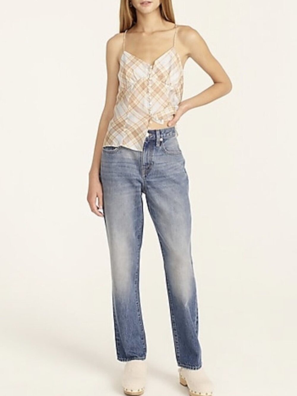 J. Crew Slouchy Boyfriend Jean in Paulette Wash High Rise 25 #A1823